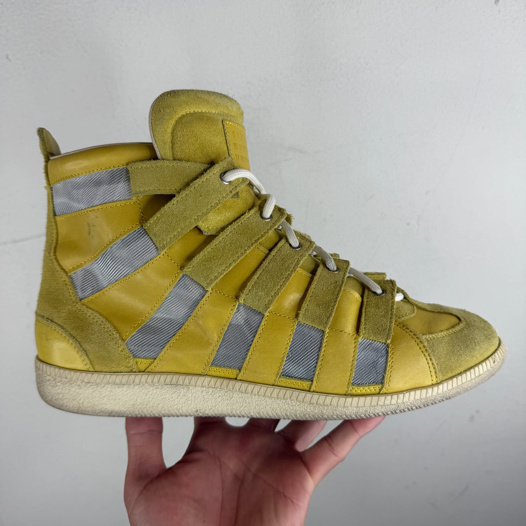 Margiela Yellow Cut-Out Sneakers