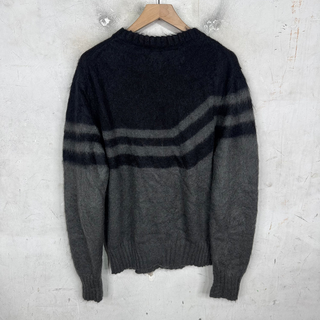 Jil Sander Mohair Grey/Black Knit