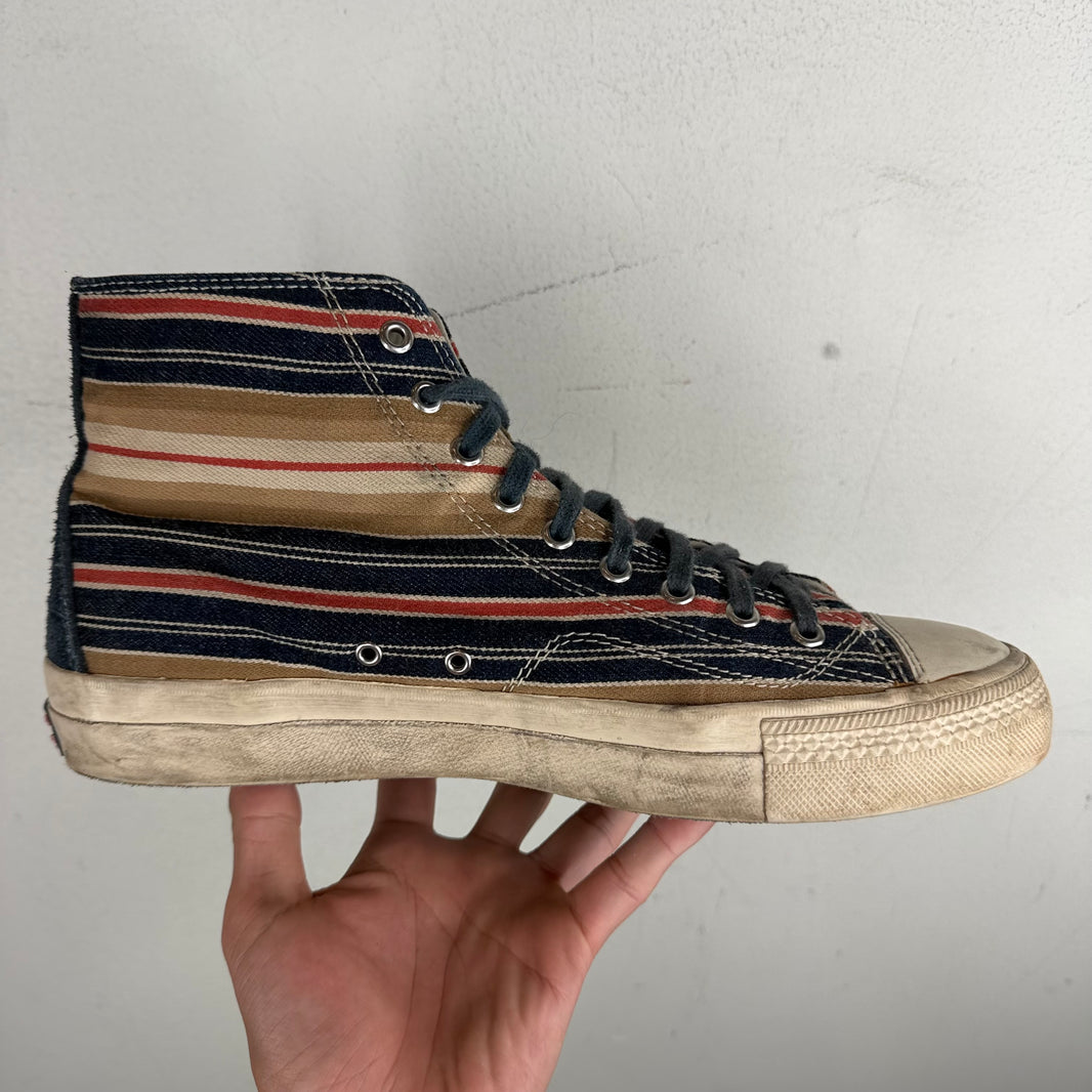 Visvim Striped Skagway High Top Sneakers