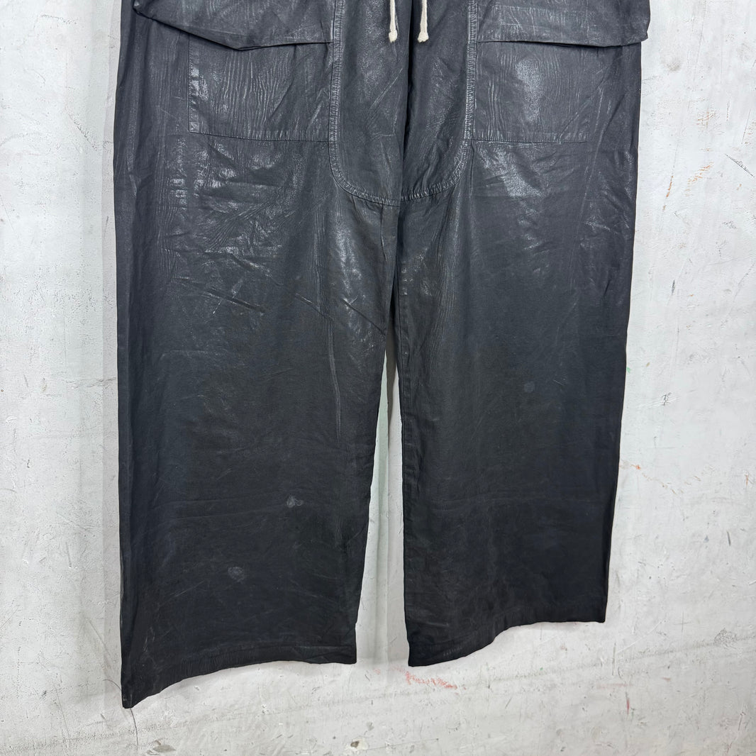 DRKSHDW Waxed Wide Creatch Pants