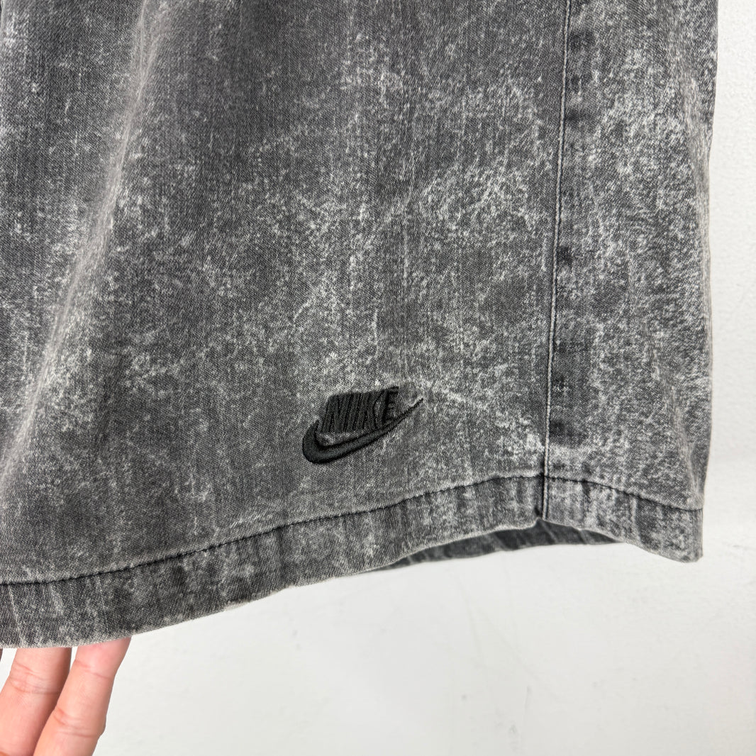 Nike Vintage Charcoal Acid Wash Shorts
