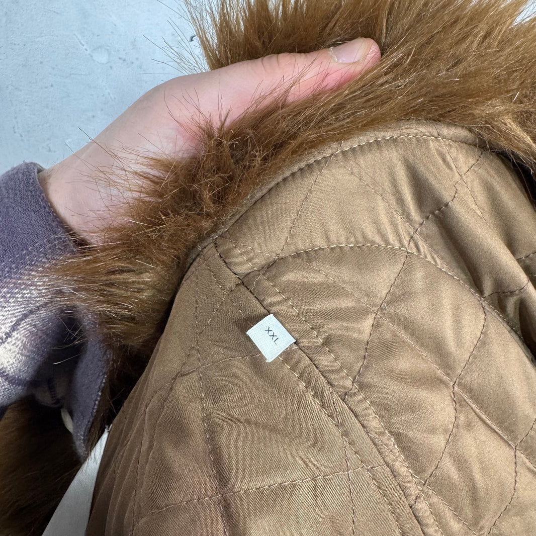 Entire Studios Faux Fur Hunch Cropped Jacket