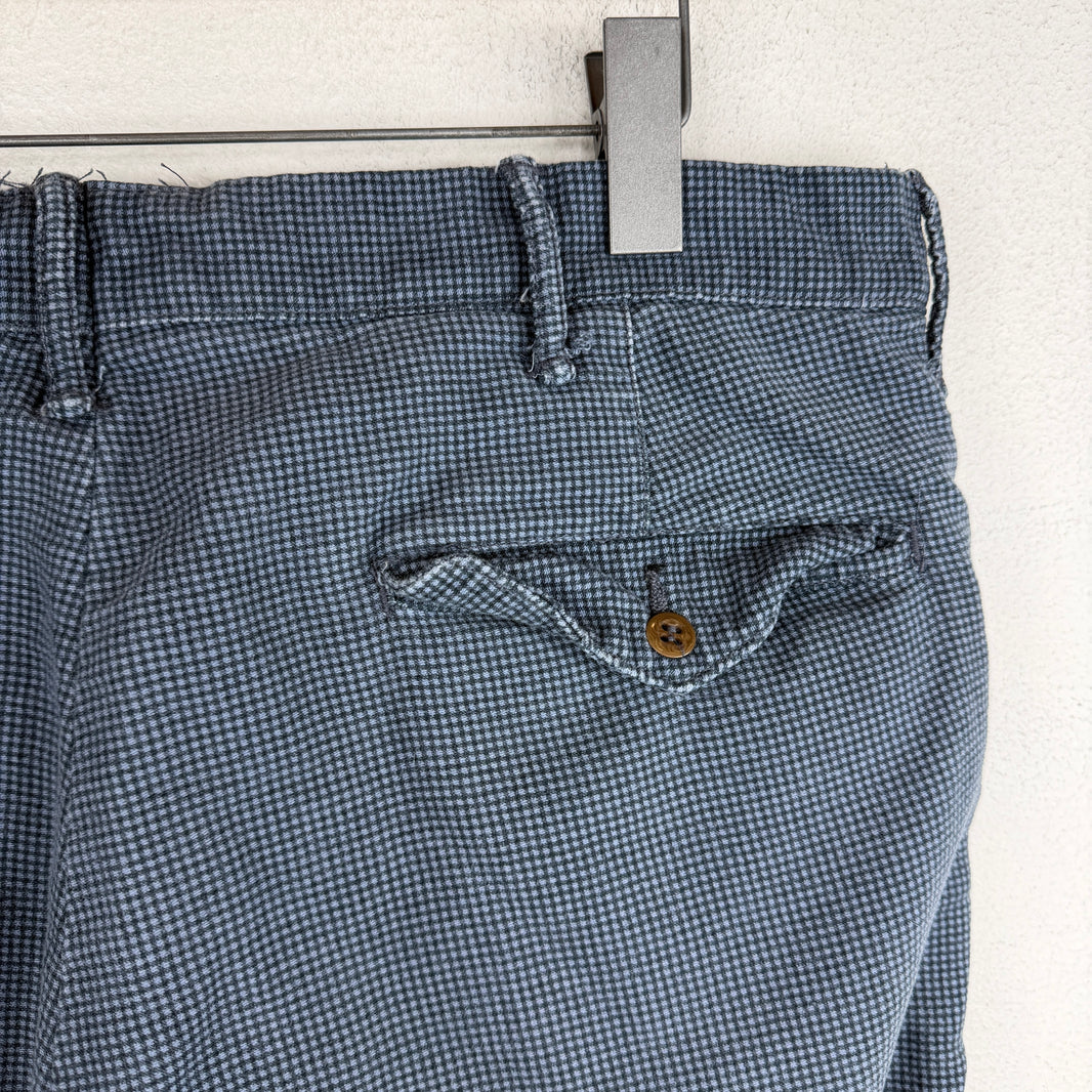 RRL Blue Plaid Trousers