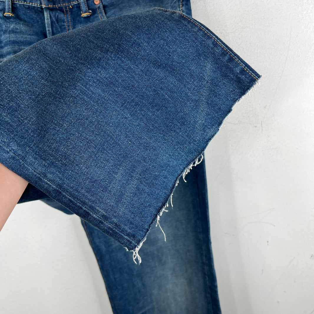 RRL Dark Wash Cut Denim Jeans
