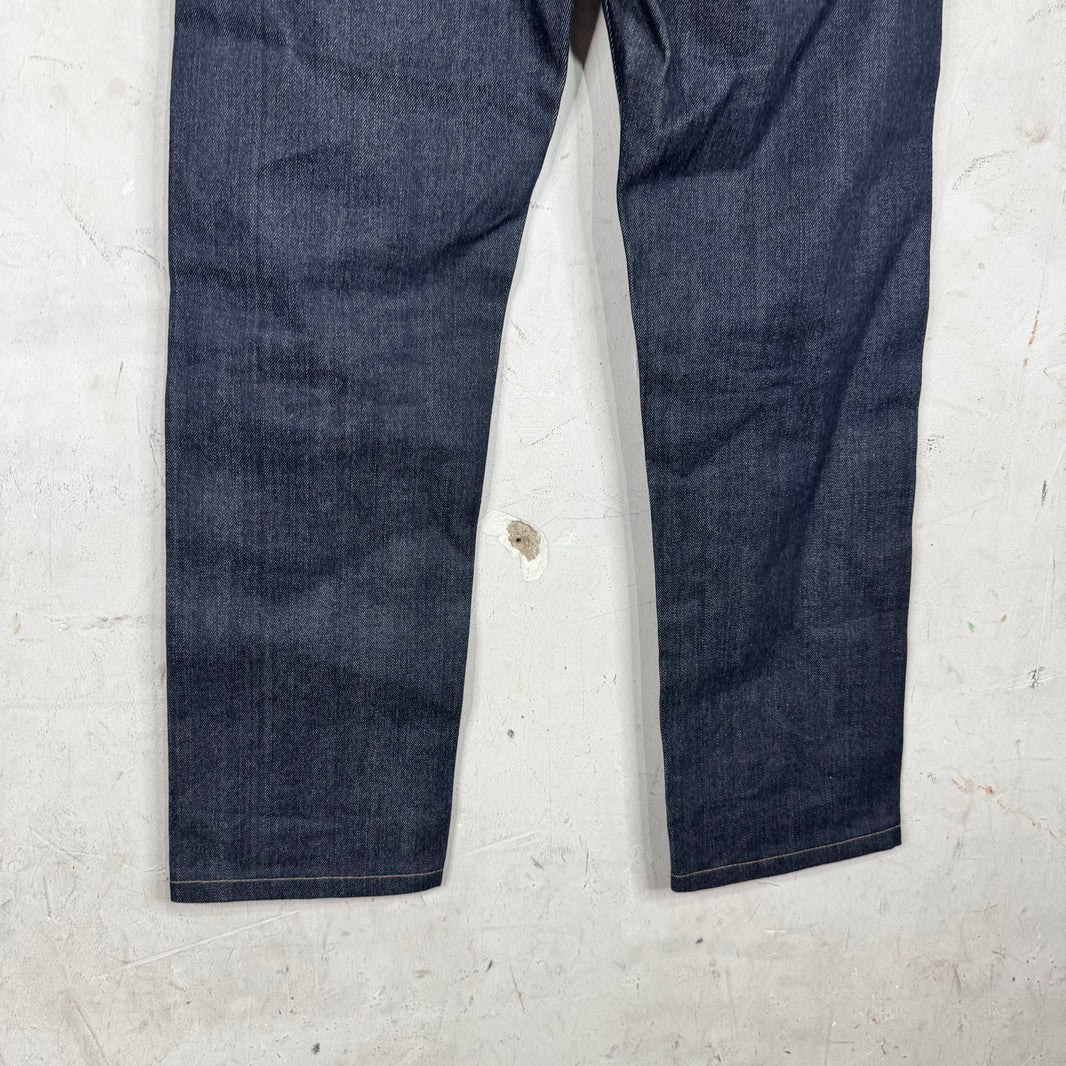 Prada Raw Buckle Back Jeans