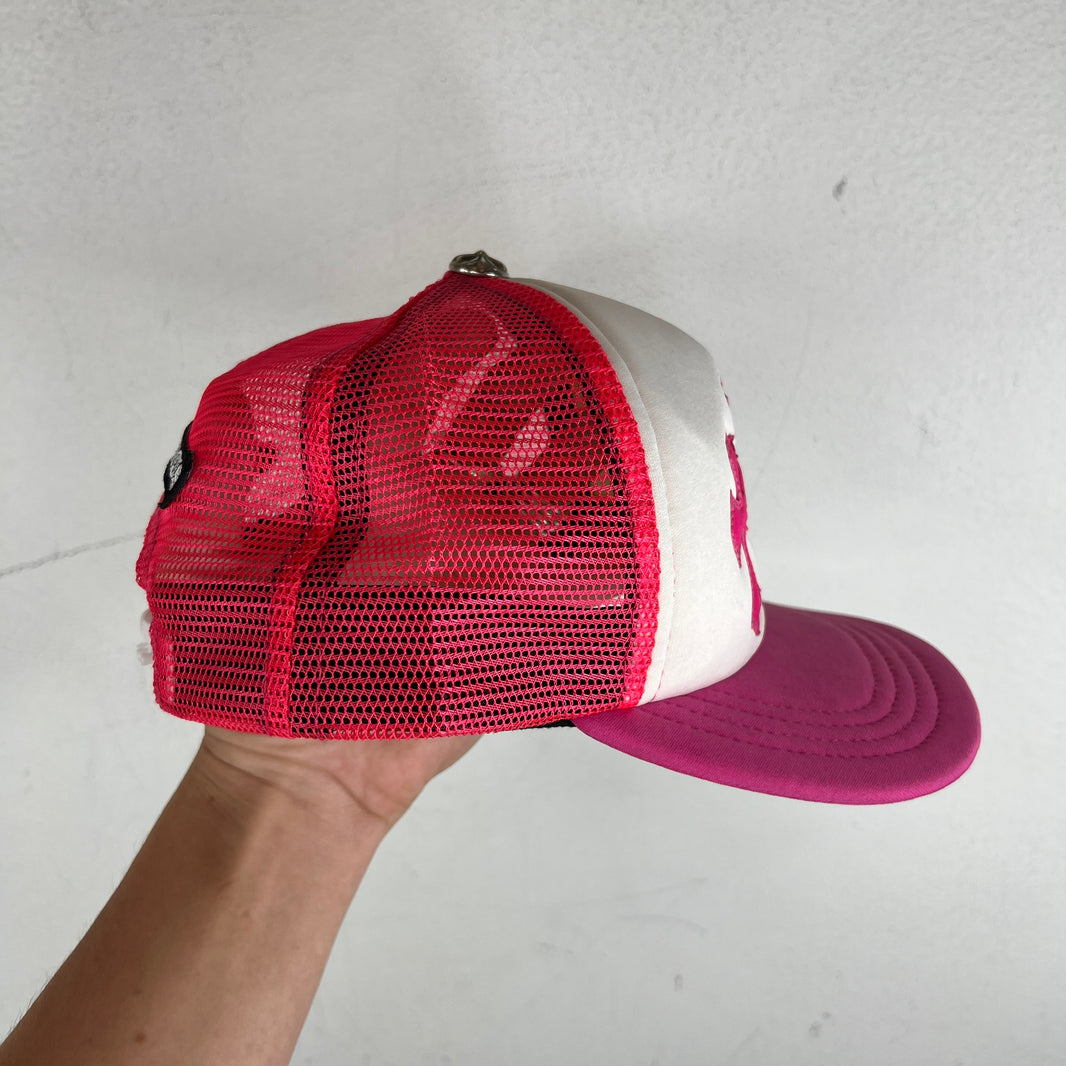 Chrome Hearts Pink Cemetery Triple Cross Hat