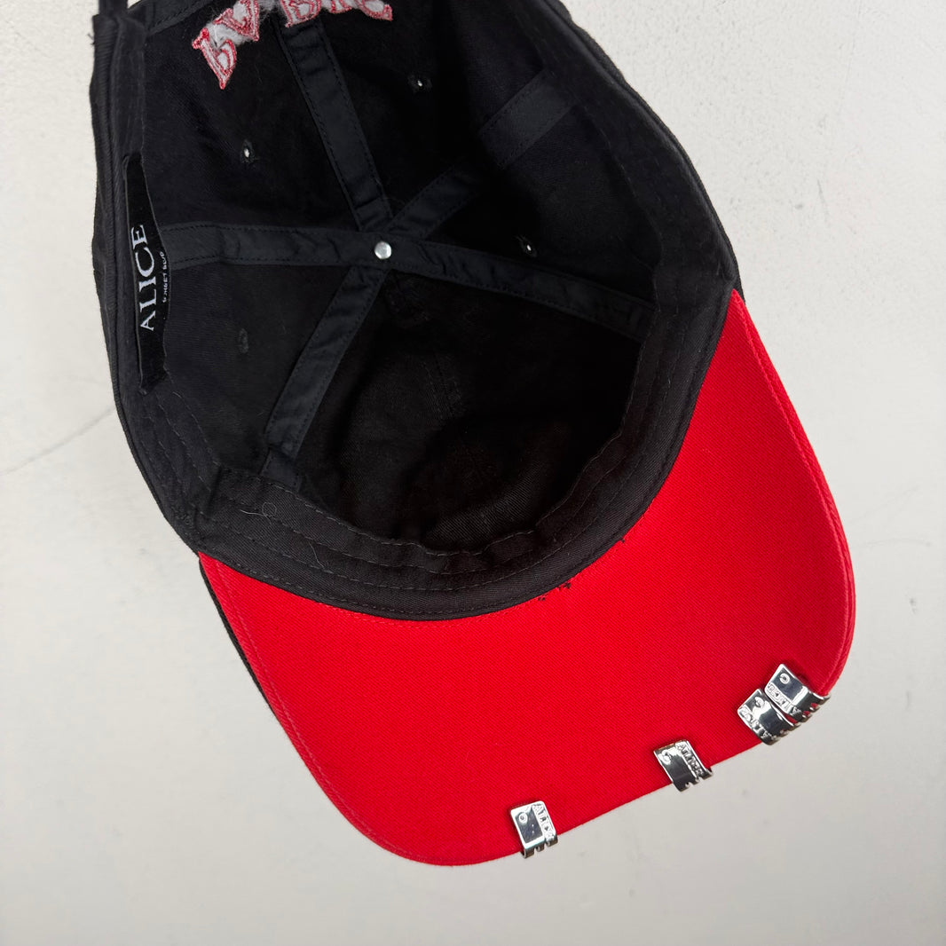 424 Alice Hollywood Double Layer Black Hat