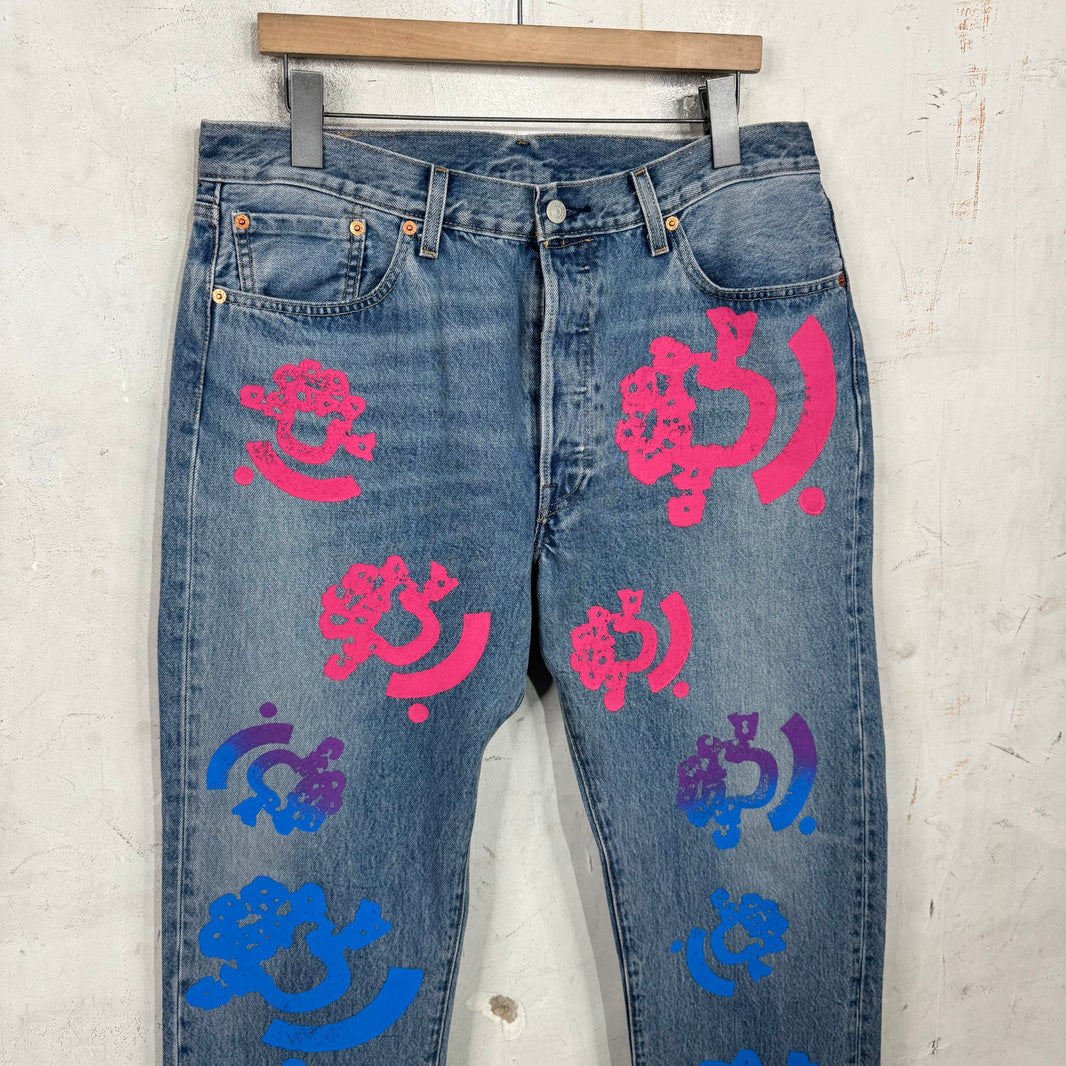 Levi's x Denim Tears x Bstroy Blue Jeans