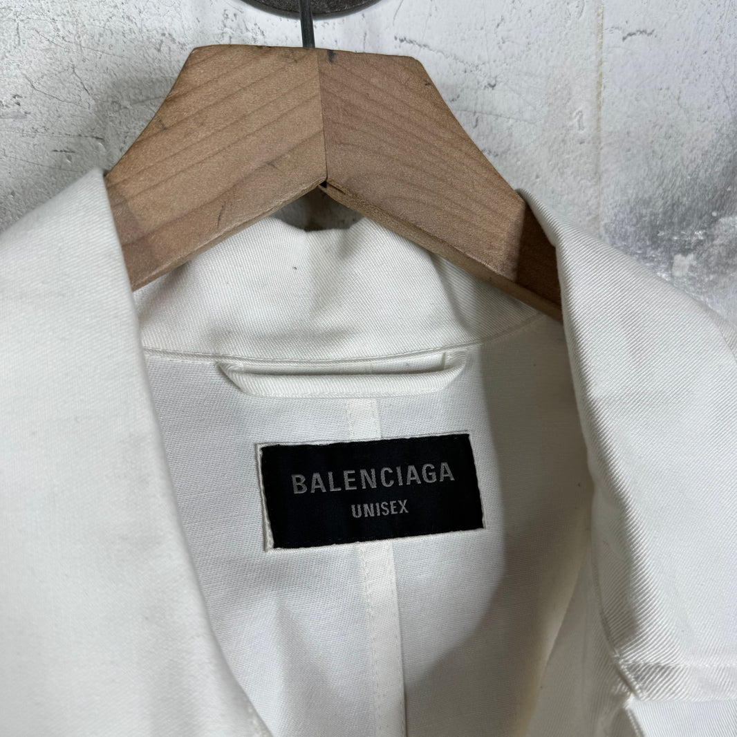 Balenciaga White Kick Jacket