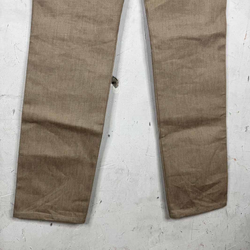 Bottega Veneta 2020 Canvas Leather Panelled Jeans