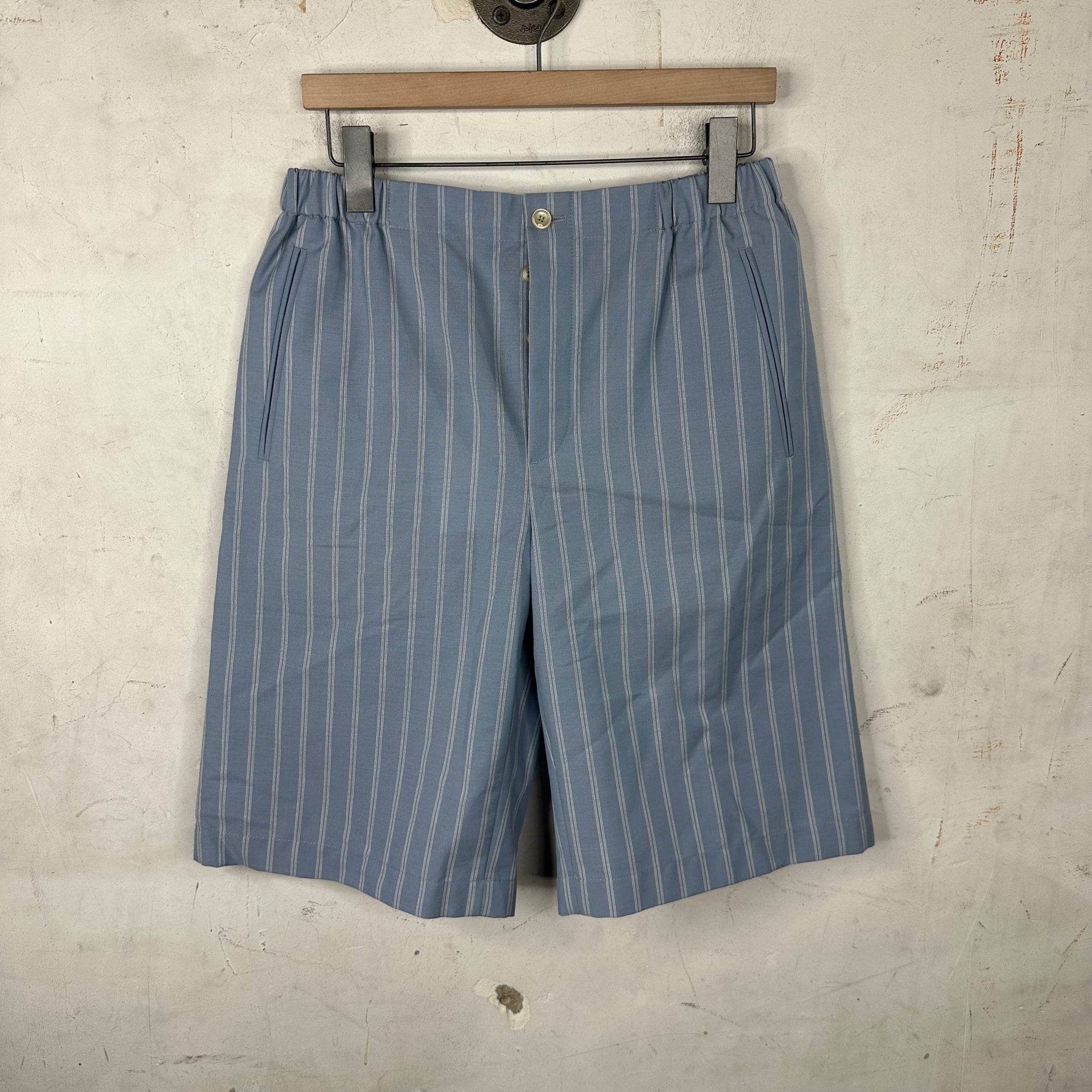Gucci Pinstripe Linen Shorts