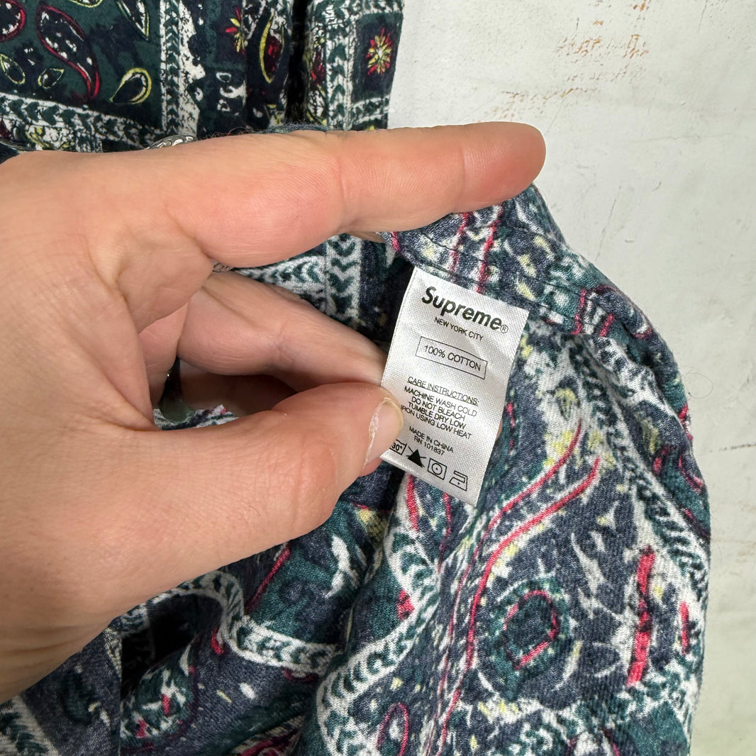 Supreme Paisley Zip Overshirt