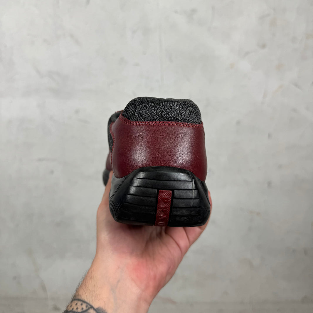 Prada Oxblood Leather Americas Cup