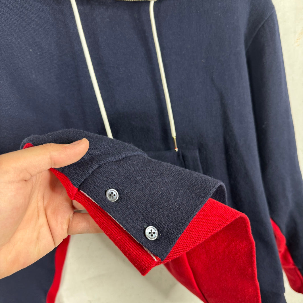 Thom Browne Barneys Two Toned Cashmere Blend Hoodie