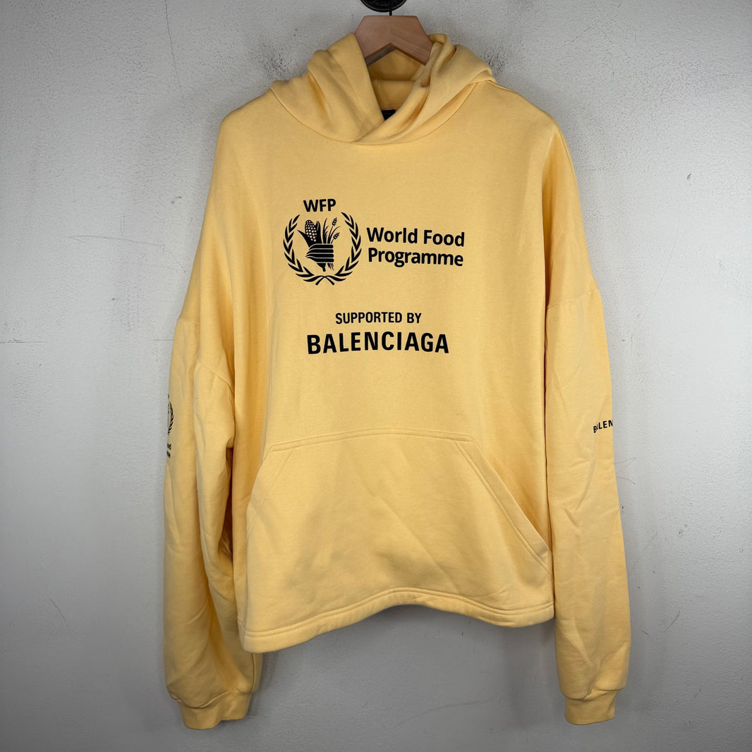 Balenciaga Sample WFP Yellow Boxy Hoodie