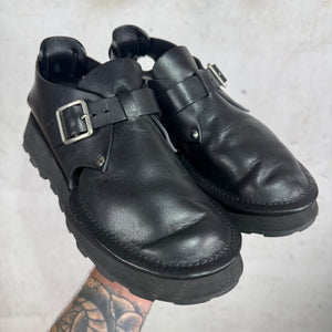 Jil Sander Chunky Black Closed Toe Sandals