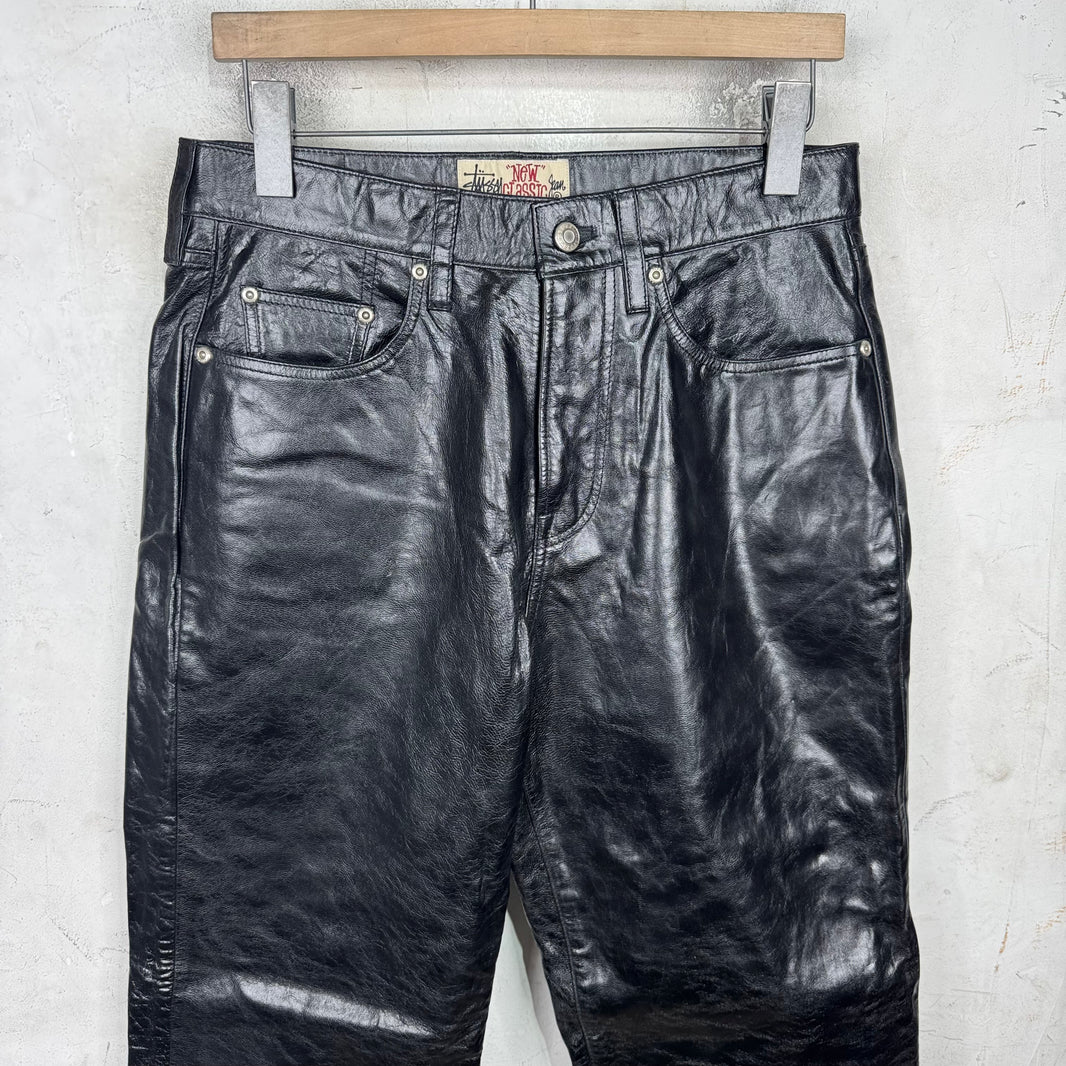 Stussy Leather New Classic Jeans