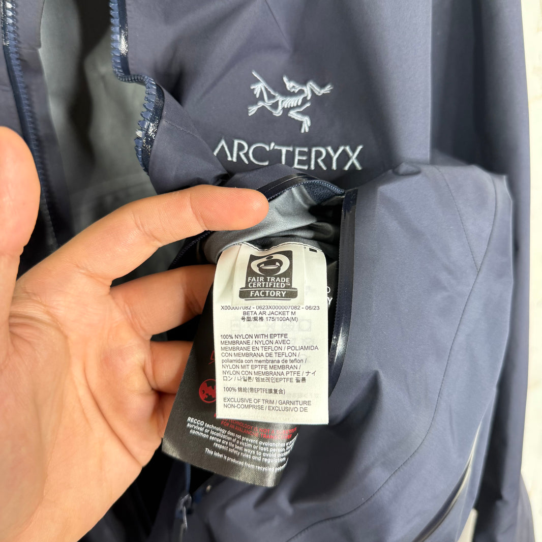Arcteryx Navy Beta AR Shell Jacket