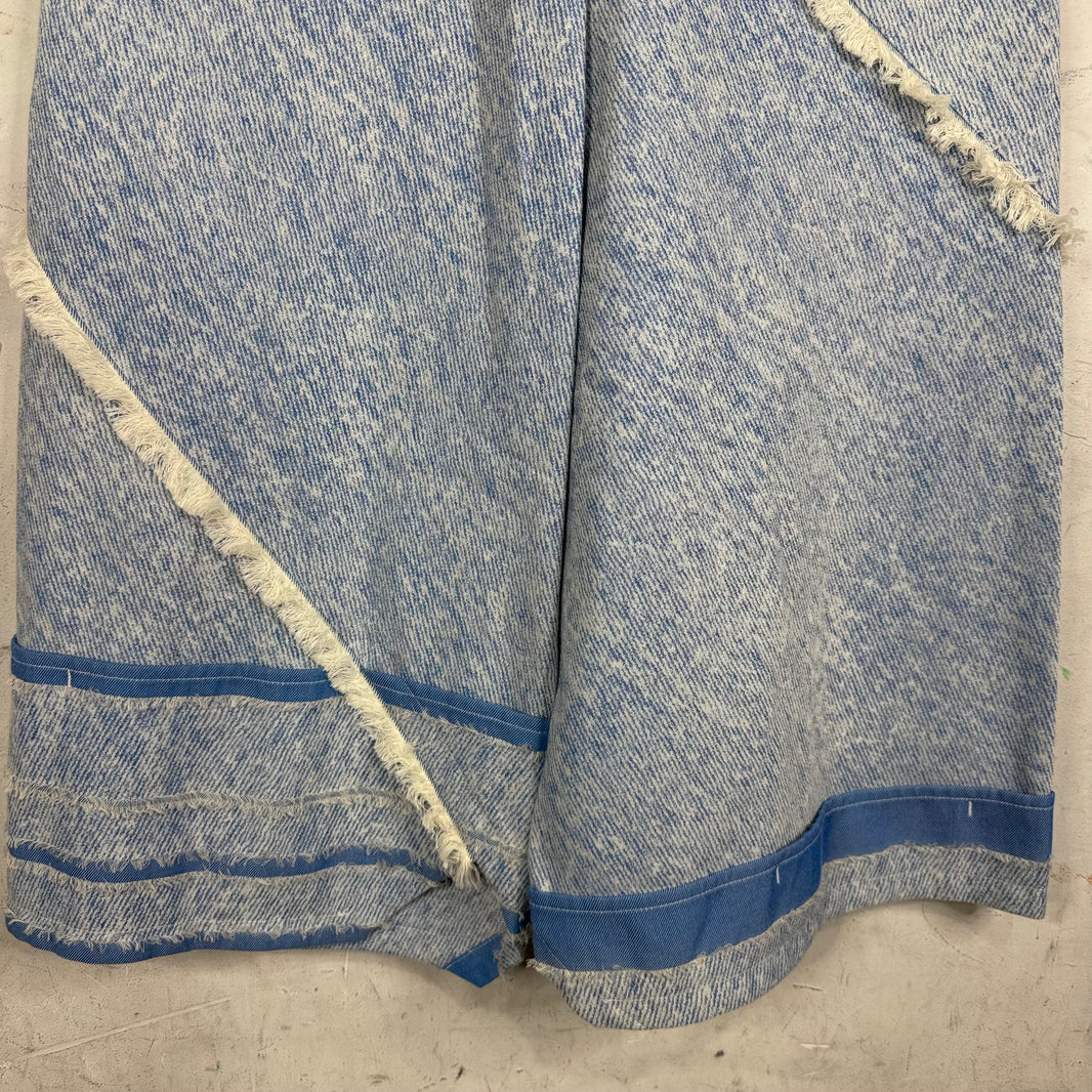 Issey Miyake Sample Frayed Seam Wide Leg Pants
