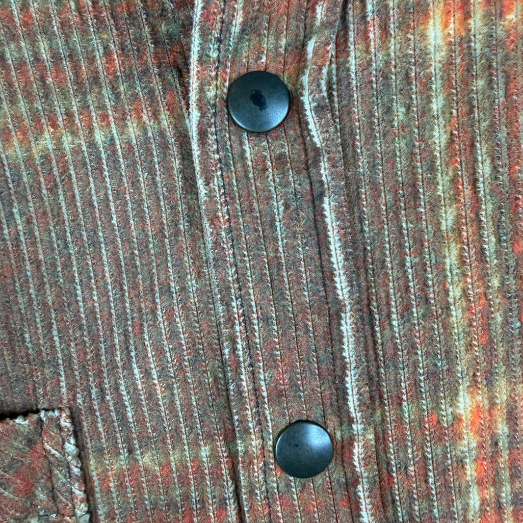 ERL Corduroy Printed Snap Button Overshirt