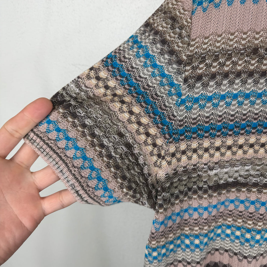 Missoni Multicolor Knit Polo T-Shirt