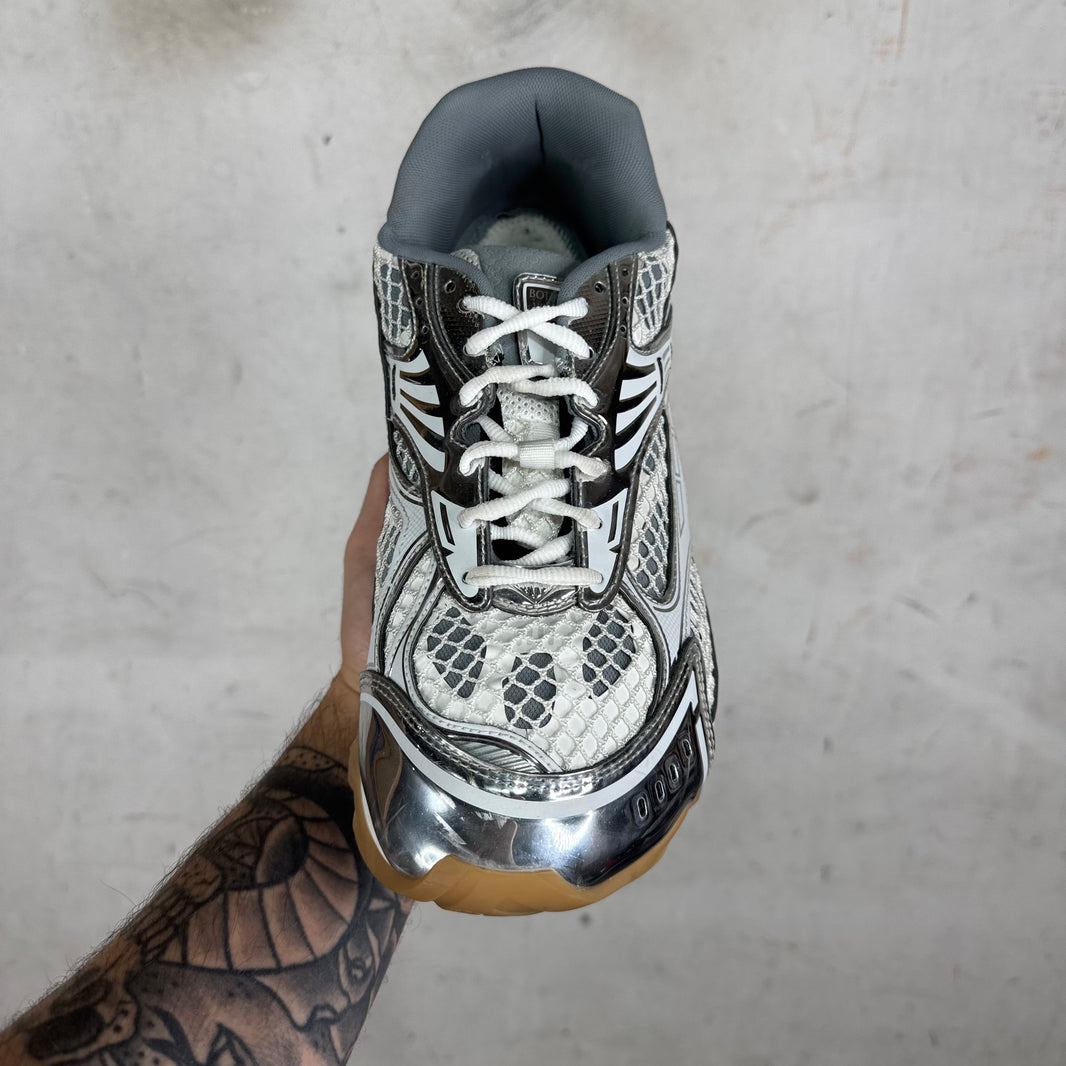 Bottega Veneta Silver Metallic Orbits
