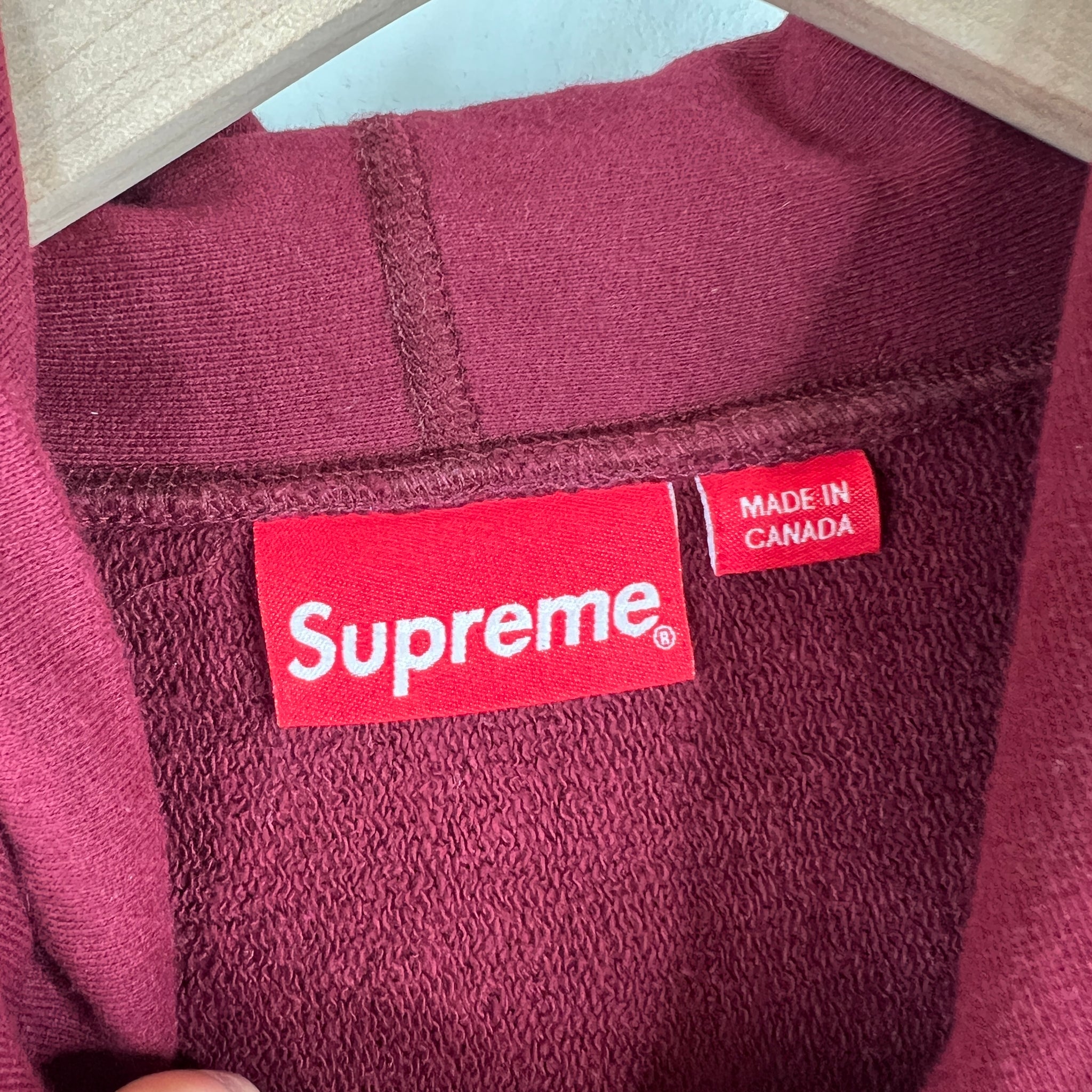 Supreme Kids 40 Oz Maroon Hoodie