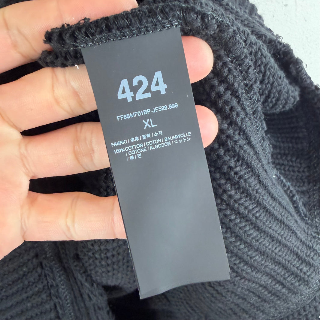 424 Knitted Zip Hoodie