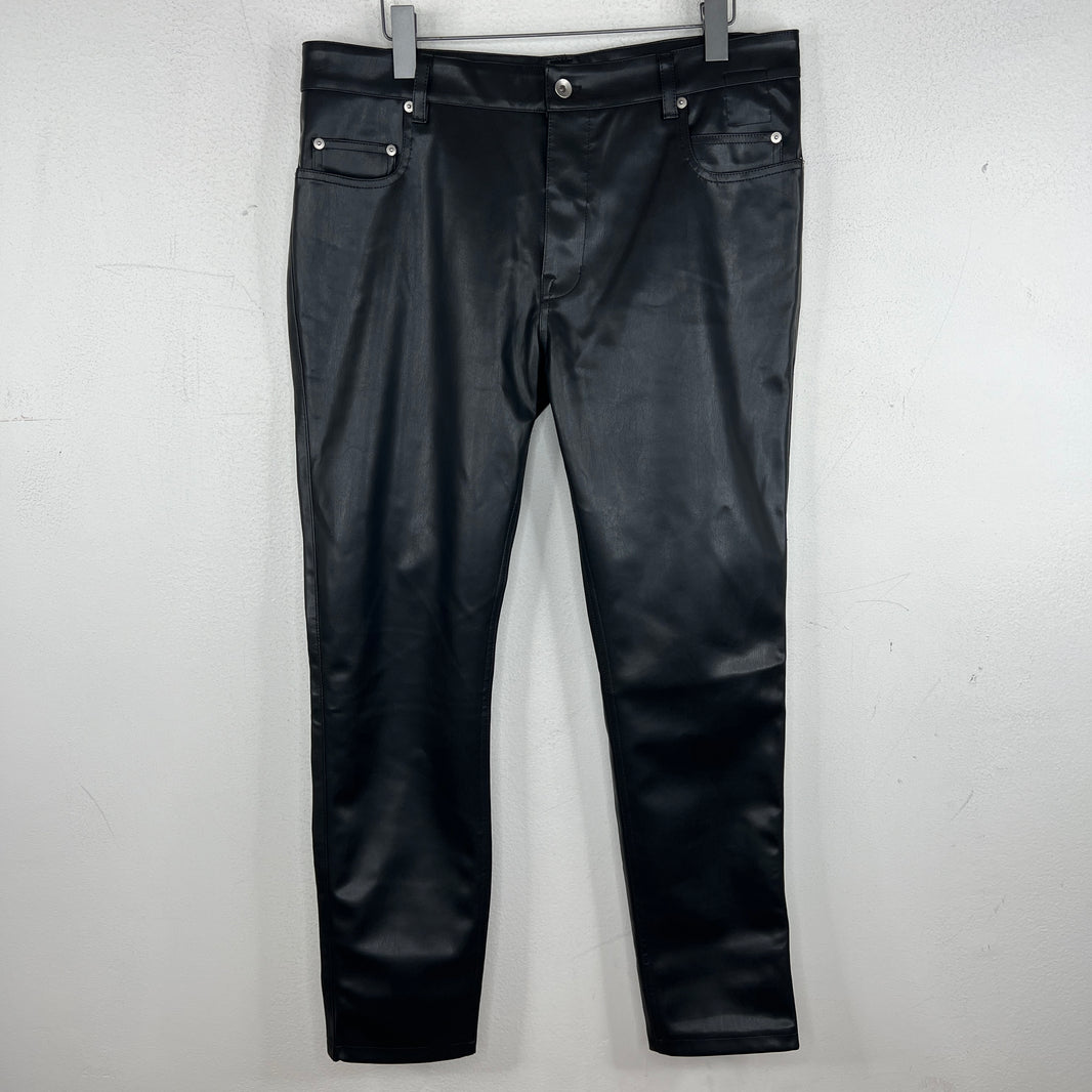 DRKSHDW Black Leather Tyrone Cut Pants