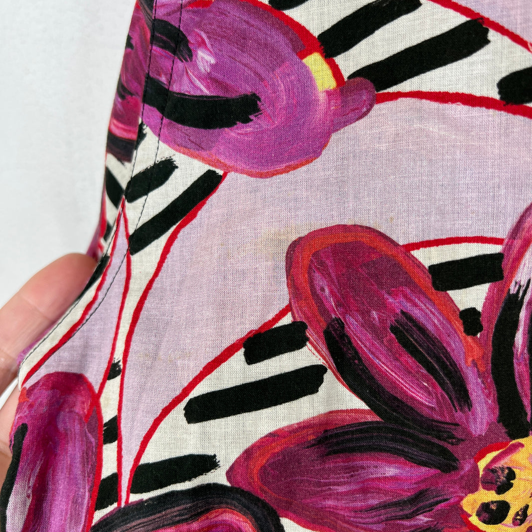 Marni Reversible Purple Floral Button Up Shirt