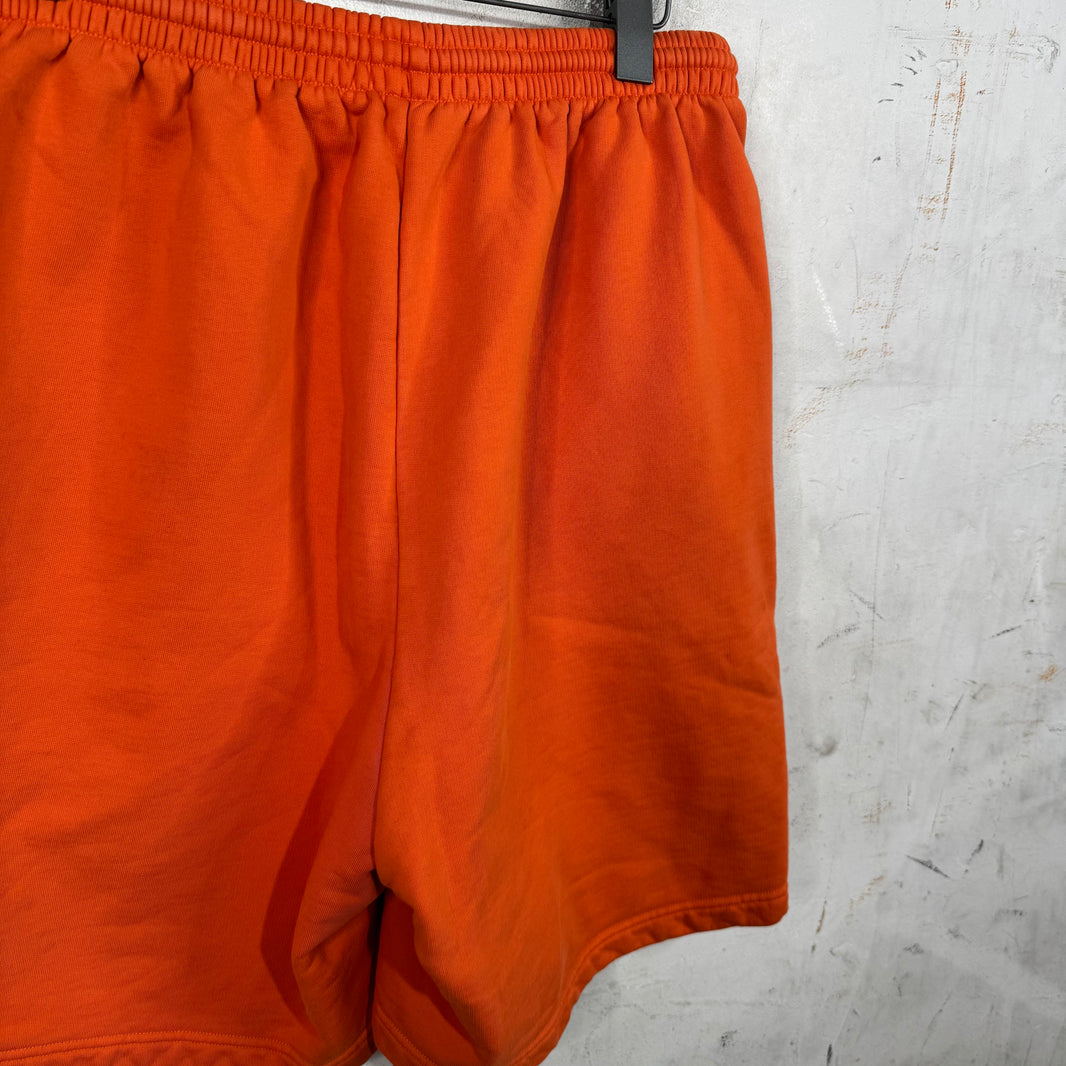 Balenciaga Orange Logo Sweatshorts