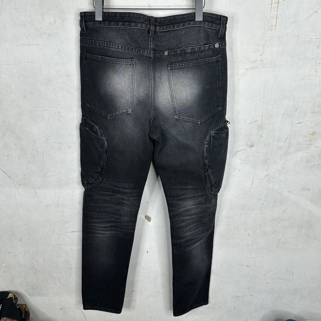 Givenchy Pocketed Faded Jeans