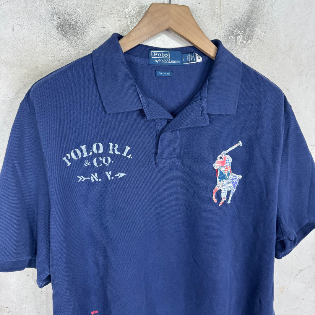 Ralph Lauren Patchwork Stencil 67 Big Pony Polo