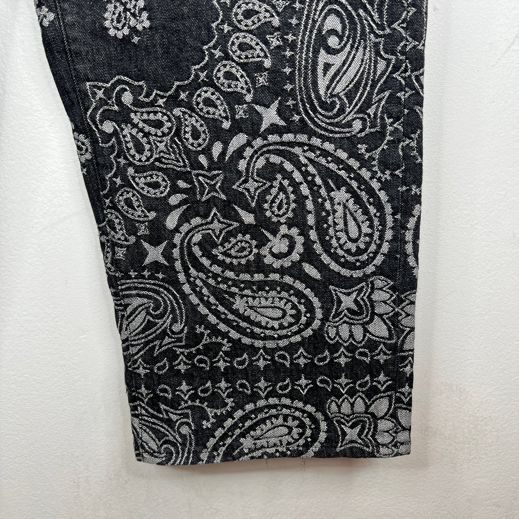 Supreme Black Paisley Jacquard Jeans