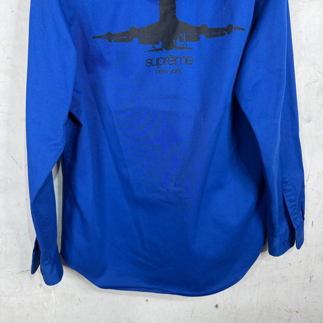 Supreme Blue Planes Hooded Overshirt
