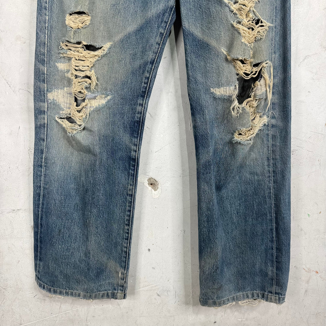 Vintage Levi's Distressed Medium Wash Redline Jeans