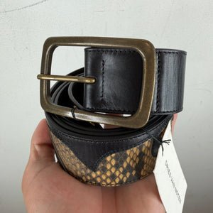 Dries Van Noten Snakeskin Western Belt