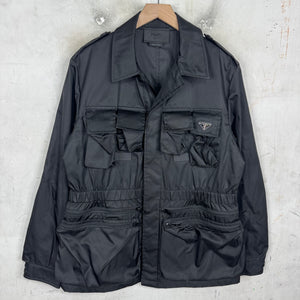 Prada Renylon Cargo Plaqued Jacket