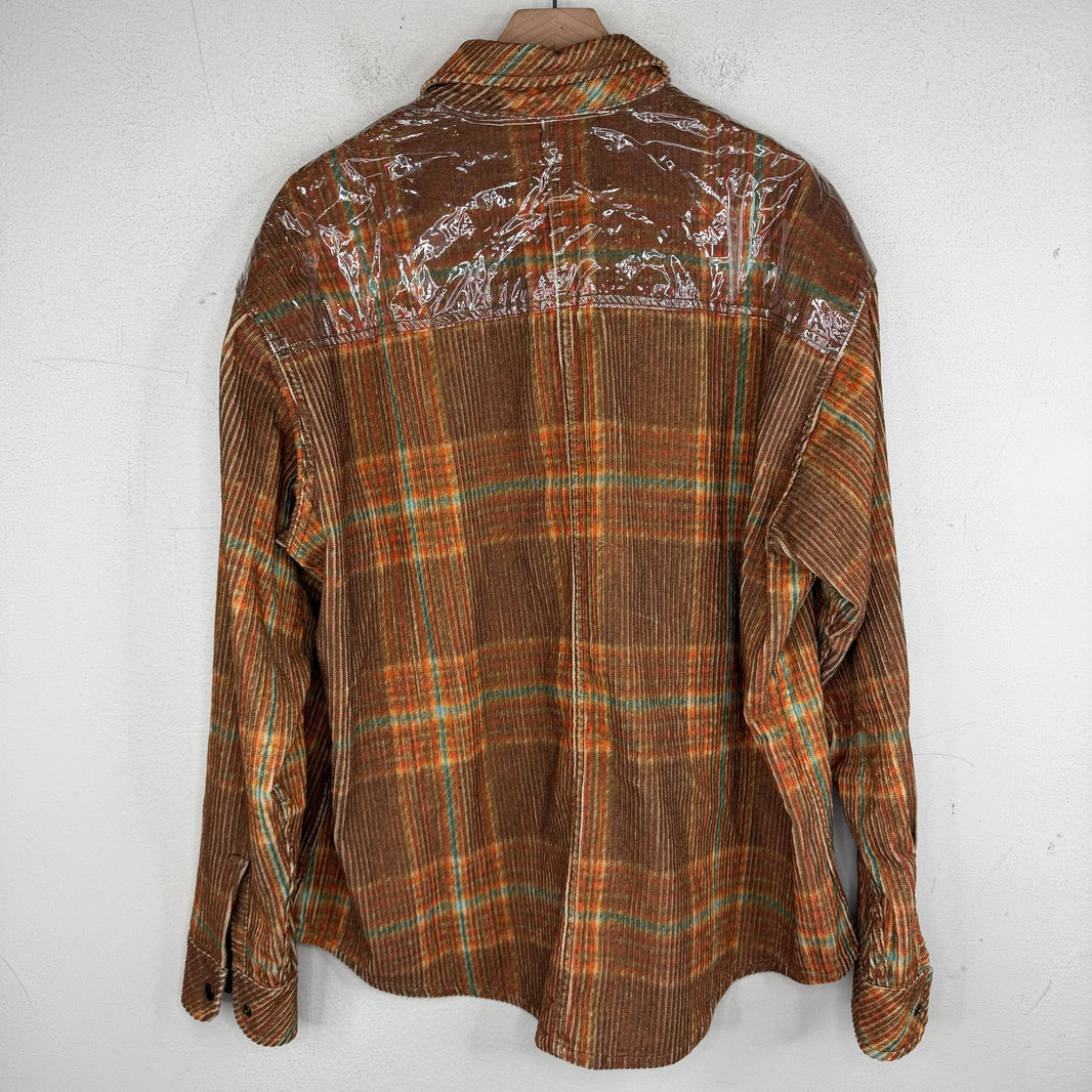 ERL Corduroy Printed Snap Button Overshirt