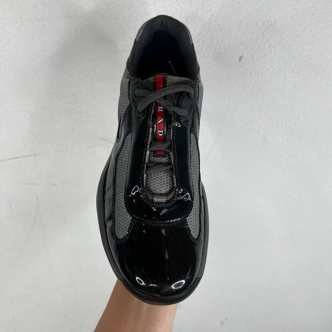 Prada Grey Patent Leather America's Cups