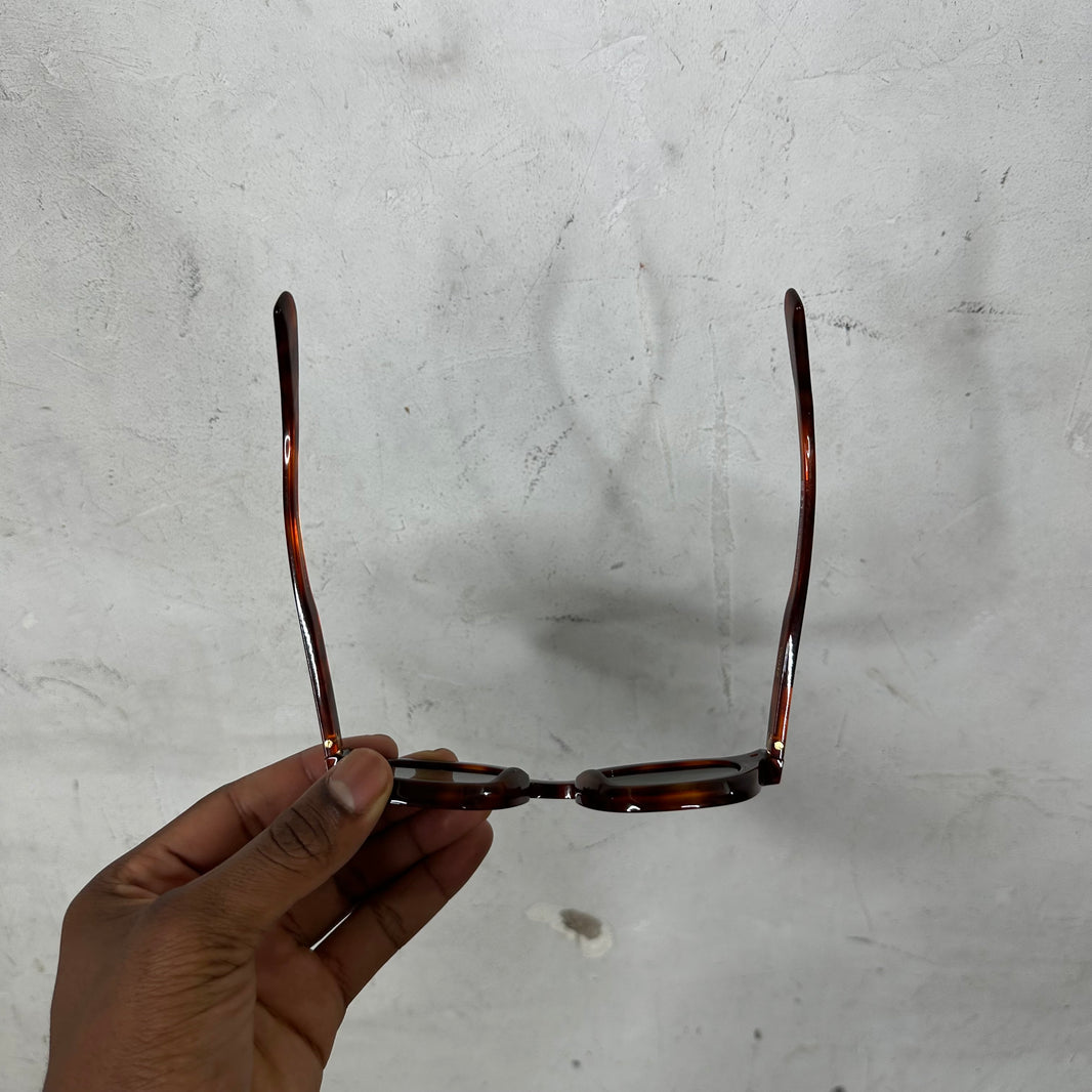 Zegna Brown Turtle Sunglasses