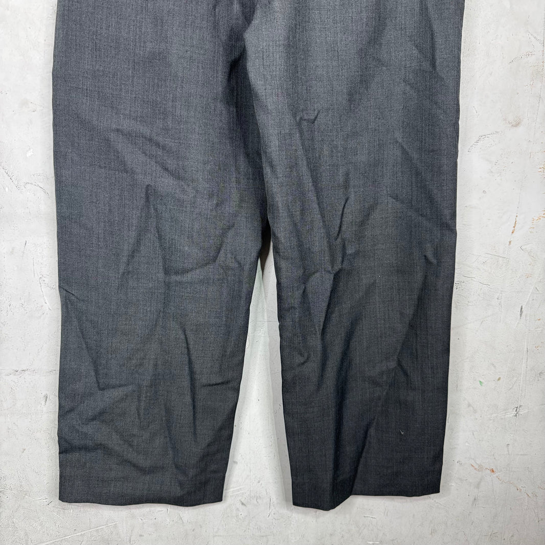 Acne Studios Wool Grey Wide Trousers