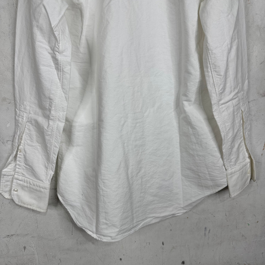 Thom Browne Canvas White L/S Buttoned Shirt