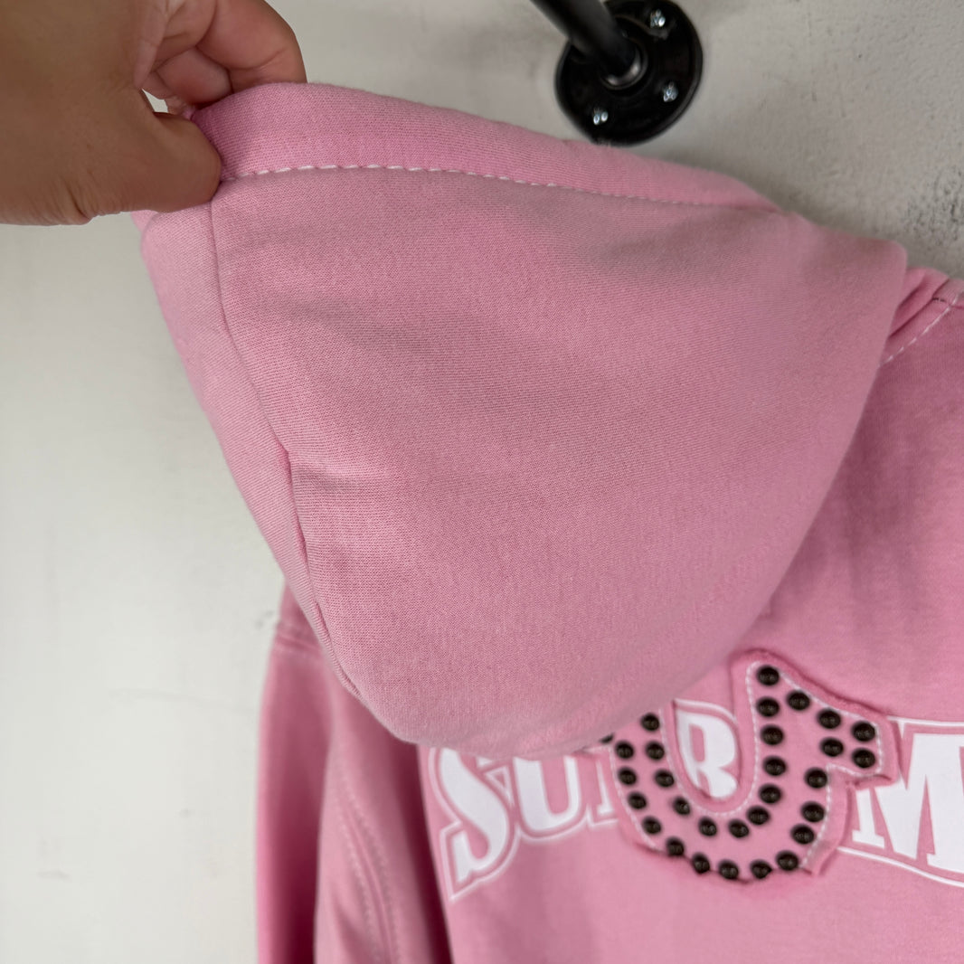 Supreme True Religion Pink Zip Hoodie