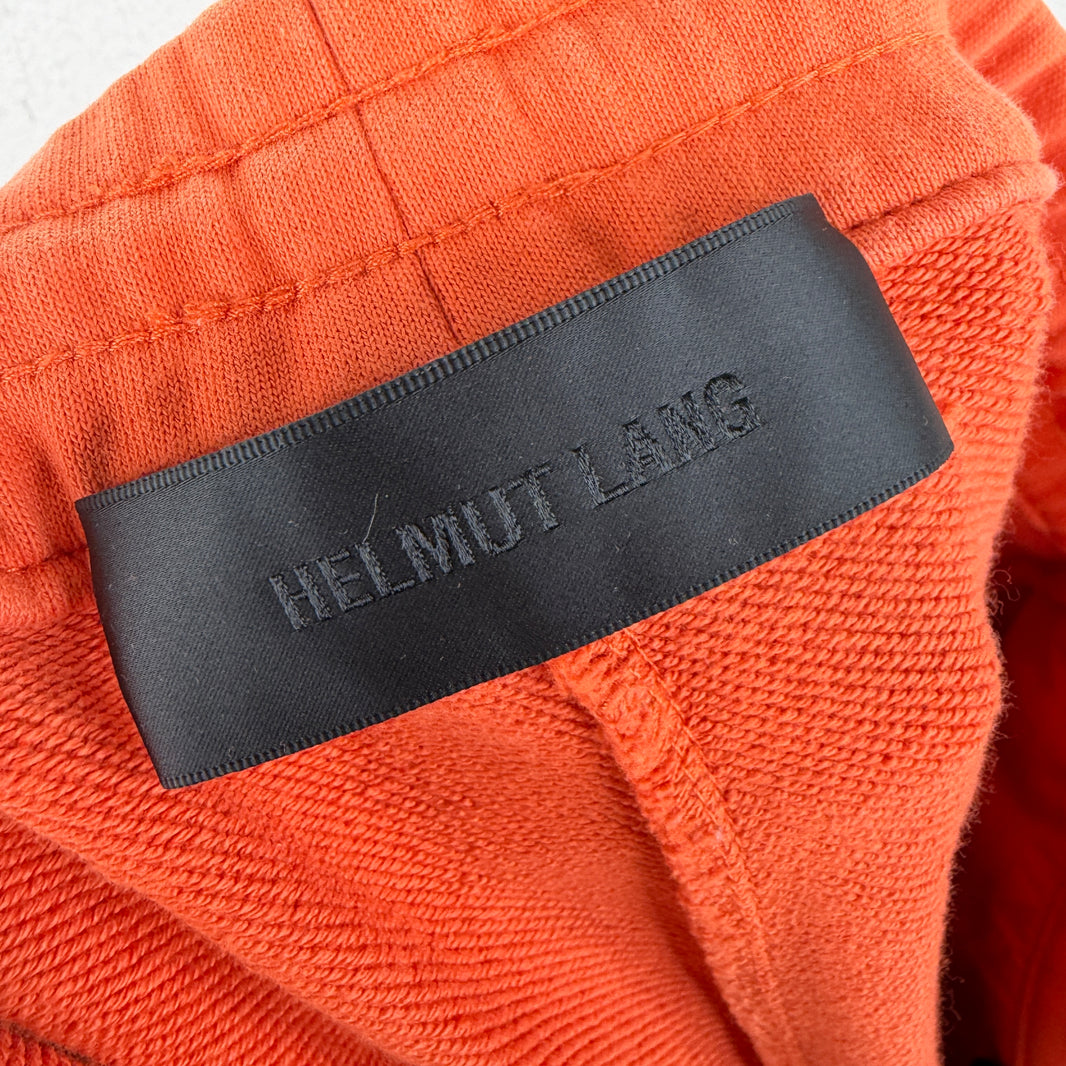 Helmut Lang Orange Pleated Slim Sweatpants