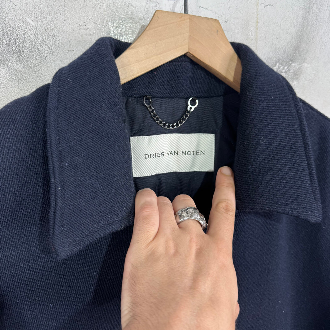Dries Van Noten Back Zip Wool Bomber
