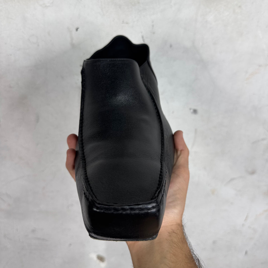 Balenciaga Black Leather Romeo Mules