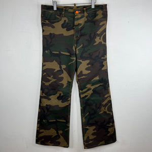 Endless Denim Camo Flared Jeans