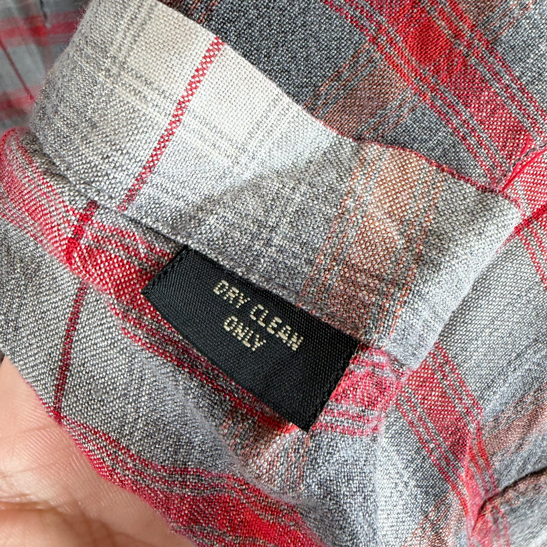 RRL Red/Gray Gradient Flannel Shirt