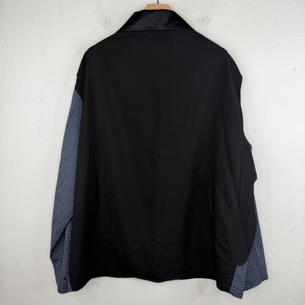 Marni Blue Grid Cargo Zip Jacket